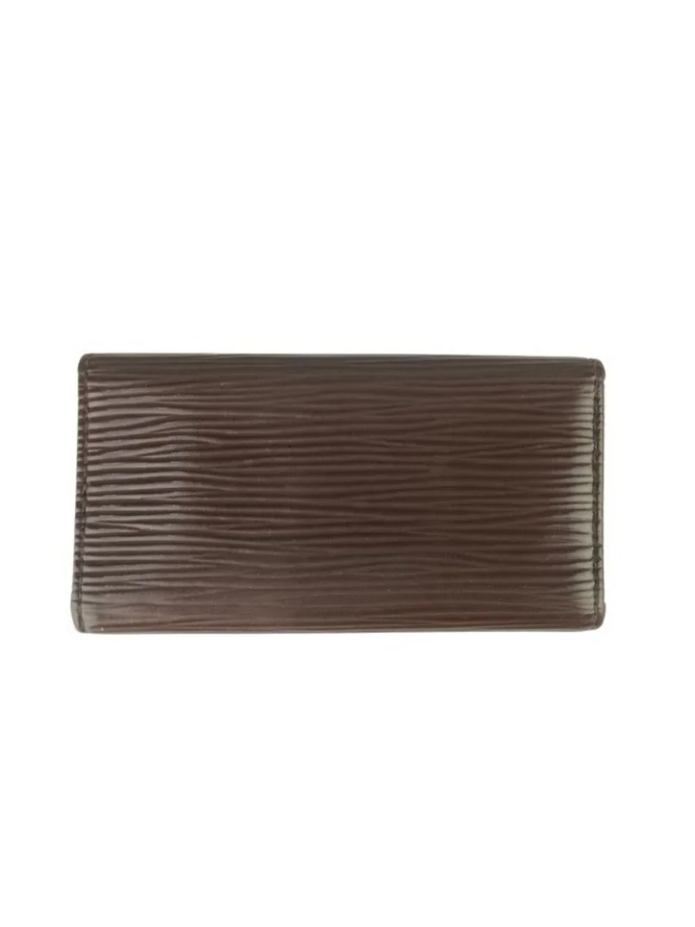 Louis Vuitton Key Case Epi Multicles 4 Mocha Leather Quadruple Strand Silver